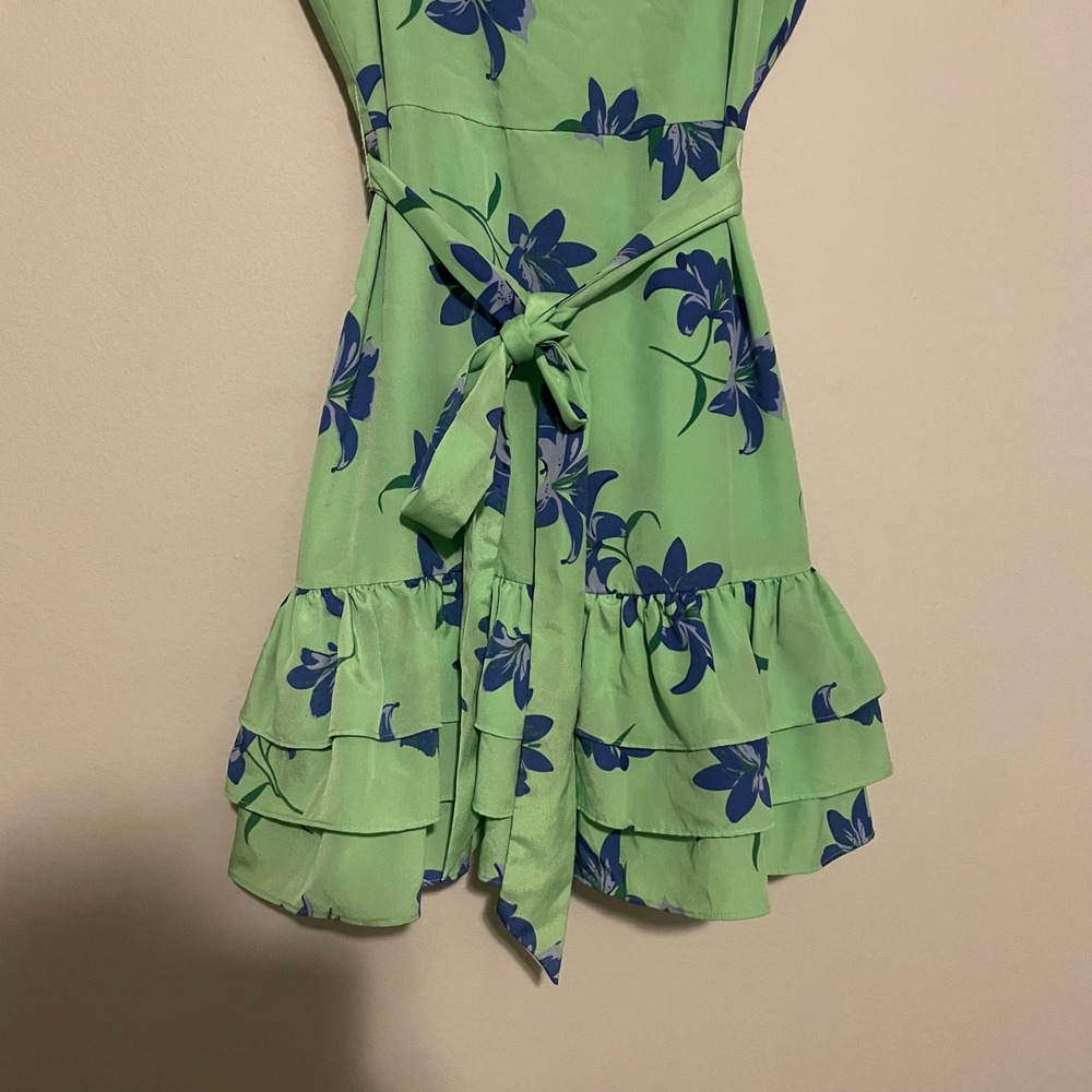 Likely Mini Charlotte Dress in Pistachio Green Tropical Blue 0 wedding vacation - Picture 3 of 6